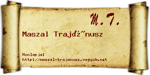Maszal Trajánusz névjegykártya